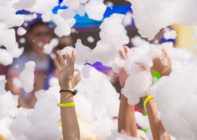 Imprezy plenerowe w ogrodzie piana party